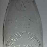 Bottle, milk: Henry Witt, Hoboken, N.J. No date, circa 1910-1920.