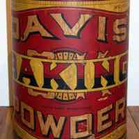 Store display barrel: Davis OK Baking Powder. R. B. Davis Company, Hoboken, N.J., n.d., ca. 1900-1920.