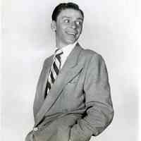 Sinatra photo: Frank Sinatra; studio publicity photo for film "Double Dynamite." RKO, 1952.