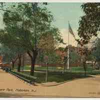 Postcard: Hudson Square Park, Hoboken, N.J. No date, circa 1907-1914; unposted.
