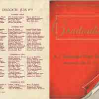 Program: Graduation, Class of June 1959, A.J. Demarest High School, June 17, 1959.