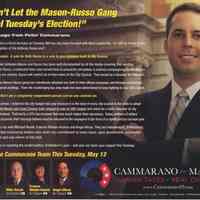 Mailed political handbill: Cammarano for Mayor; "Don