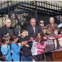          photo 5: ribbon cutton with Mayor, school children, Foster, Gans, Vallone,
   