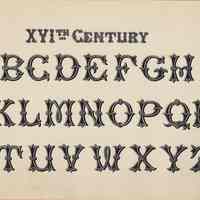          Plate 18, XVI th (Sixteenth) Century
   