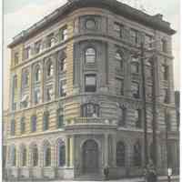 Postcard: Hudson Trust Company Building, Hoboken, N.J. Postmarked 1914.
