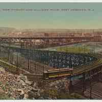 Postcard: New Viaduct and Hillside Road, West Hoboken, N.J. No date, circa 1910-1914; unposted.