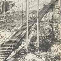 Postcard: The Steps, West Hoboken, NJ