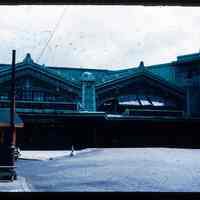 Color slide of the Lackawanna Ferry Terminal passanger entrance.