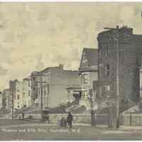 Postcard: Hudson and 8th Sts., Hoboken, N.J. Postmarked, August 16, 1912.