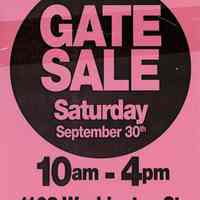         Gate Sale 021. 09-30-1995 1108 Washington St.
   