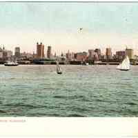 Postcard: New York from Hoboken. No date, circa 1901-1907.