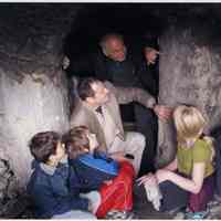          photo 6: inside cave with school children; Foster top; Gans below
   