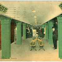          Digital image of Hudson & Manhattan R.R. postcard titled: Hudson Tunnels, Christopher St. Station. 1908. Courtesy of Leon Yost. picture number 1
   