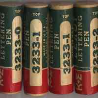          group of seven pen containers
   