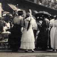          detail right: Division 1 John Rice sign; float The Lion's Bride; fashion
   