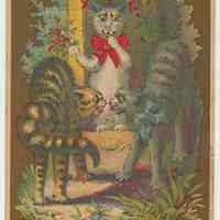 Trade card: Bryan & Lutkins, 176 Washington St.(old no.), Hoboken, N.J., Christmas 1881.