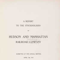 Hudson & Manhattan Railroad, Annual Reports 1910-1950. Columbia University Libraries electronic reproduction.