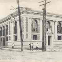 Postcard: Public Library, Union Hill, NJ