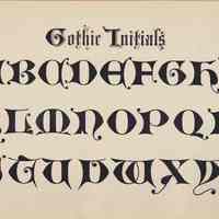          Plate 20, Gothic Initials
   