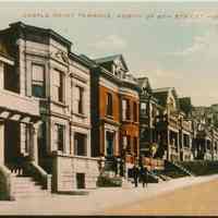 Color copy photo of a ca. 1900 postcard "Castle Point Terrace, North of 9th Street, Hoboken, N.J.," no date, ca. 1990.