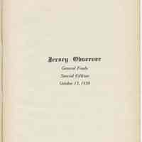 Newspaper insert: Jersey Observer, Maxwell House Coffee plant opening, Hoboken, special publication, Oct. 13, 1939.
