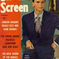 Magazine (Sinatra cover): Silver Screen. January 1946 with color cover with Frank Sinatra.