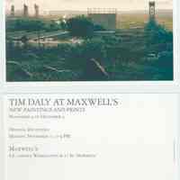 Postcard announcement "Tim Daly at Maxwell