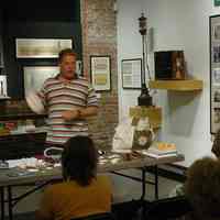 Color photos, 35, of Frank Hanavan demonstrating the art of knotting & workshop at HHM, Hoboken, August 6, 2006.