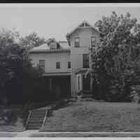B&W photo of private home at unknown location in New Jersey.