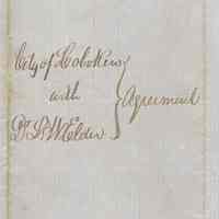 Digital image: fair copy of agreement between the City of Hoboken and Dr. Lorenzo W. Elder for his services as City Physician, June 25, 1856.