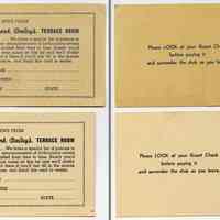          3: Mailing list cards no. 2 and no. 3
   