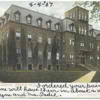 Postcard: 2210 - Stevens Institute, Hoboken, N.J. Postmarked April 4, 1907.