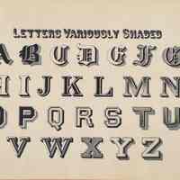          Plate 22, Letters Variously Shaded
   