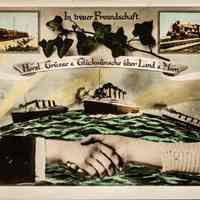 Postcard: Herzl.Crusse & Gluckwunsche, Union City, NJ