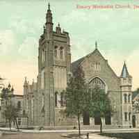 Postcard: Emory M.E. Church, Jersey City, NJ