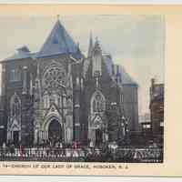 Postcard: No. 14 - Church of Our Lady of Grace, Hoboken, N.J. No date, circa 1901-1907; unposted.