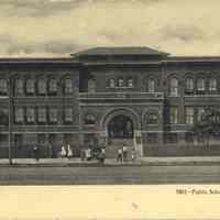 Postcard: Public School, Bayonne, NJ