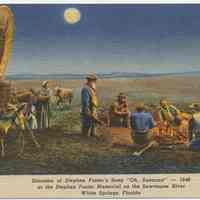 Postcard: Diorama of Stephen Foster