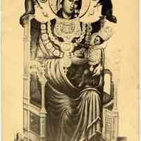 Prayer card, Societa M. SS. Di Montevergine, Hoboken, New Jersey.