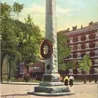 Postcard: Paulus Hook Monument, Jersey City, NJ