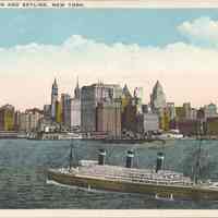 Postcard: Ship "SS leviathan", Hoboken, NJ