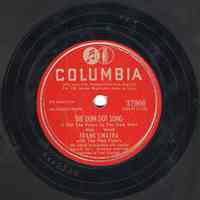 Record: "The Dum Dot Song [I Put The Penny In The Gum Slot]." Vocal by Frank Sinatra. With The Pied Pipers. Conducted by Axel Stordahl. Columbia Recor