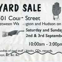          Gate Sale 026. 09-2+3-1995 501 Court St.
   