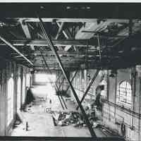 B+W photo of buildings, interiors and exteriors, of the Bethlehem Steel Shipyard, Hoboken Division, no date (ca 1990.)