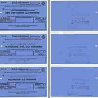          examples 3 to 5, front  & back: New Providence; Watchung Ave.; Millington
   