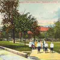 Postcard: Van Vorst Park, Jersey City, NJ