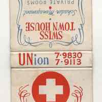 Nineteen matchbooks from various Union City businesses or organizations, no date, ca. 1945 - 1960.