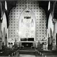 B+W photo of the interior of St. Paul