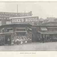          Three printed B+W photographs of Duke's House at Hudson Place and Newark Streets, Hoboken, ca. 1903-1908. picture number 2
   