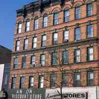          139: 318 & 320 Washington St.: cornice lettering: New York; Hoboken
   